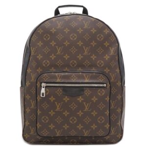 ルイヴィトン LOUIS VUITTON リュック・デイパック ジョッシュ モノグラムマカサー モノグラム×ブラック シルバー金具 茶 黒 バックパック M41530 DR3129 【中古】