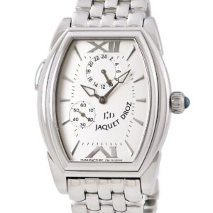 ジャケ・ドロー Jaquet Droz トノー GMT ヴォヤージュ2000 J001130003 シルバー スモールセコンド メンズ 腕時計手巻き シルバー 【中古】