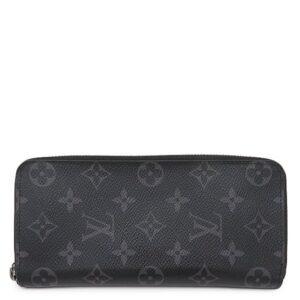 ルイヴィトン LOUIS VUITTON 長財布 ジッピー ウォレット ヴェルティカル モノグラムエクリプス モノグラムエクリプス シルバー金具 M62295 RFID 【中古】中古品
