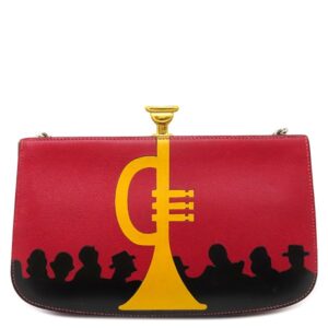 エルメス HERMES ショルダーバッグ サックアマリス クシュベル レッド×イエロー×ブラック ゴールド金具 トランペット ヴィンテージ ○S 【中古】中古品