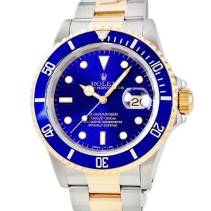 ロレックス ROLEX サブマリーナー デイト 16613 OH済 L番 K18YG×SS コンビ ヴァイオレット 青サブ メンズ 腕時計自動巻き ブルー 【中古】中古美品