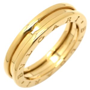 ブルガリ BVLGARI リング 指輪 ビーゼロワン B-zero1 リング XS イエローゴールド #58(JP18) Au750 18K 18金 1バンド 17.5号 【中古】中古品