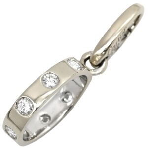 カルティエ Cartier ペンダントトップ ラブチャーム フルダイヤ ホワイトゴールド 6Pダイヤ 750WG 18K 【中古】