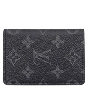 ルイヴィトン LOUIS VUITTON カードケース オーガナイザー ドゥ ポッシュ レザー モノグラムエクリプスキャンパス モノグラムエクリプス 黒 名刺入れ M61696 RFID 【保存袋】 【中古】