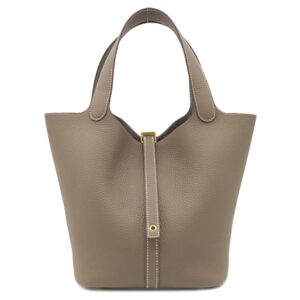 エルメス HERMES ハンドバッグ ピコタンロックMM トリヨンクレマンス エトゥープ ゴールド金具 新品 未使用 グレージュ 2025年製 K 【箱】 【中古】
