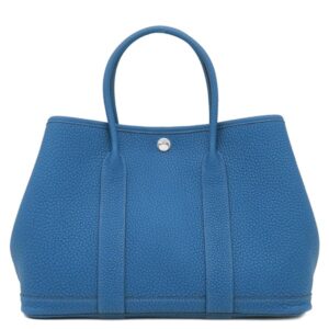 エルメス HERMES トートバッグ ガーデンパーティー TPM 30 カントリー ブルーウートルメール シルバー金具 新品 未使用 オールレザー 2025年製 K 【箱】 【中古】未使用保管品