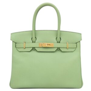 エルメス HERMES ハンドバッグ バーキン30 ヴォーエプソン ヴェールクリケット ゴールド金具 緑 Z 【保存袋】 【中古】中古美品