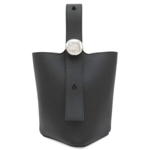 ロエベ LOEWE 2WAYバッグ ペブル バケットバッグ ミニ グレインカーフレザー ブラック シルバー金具 黒 ハンドバッグ ショルダーバッグ AANBBBMX02 【保存袋】 【中古】