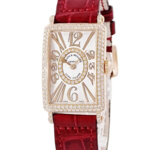 フランクミュラー FRANCK MULLER ロングアイランド レリーフ アンサンブル 902QZRELV-RCD1R K18PG 純正ダイヤ レディース 腕時計クオーツ シルバー 【中古】中古美品