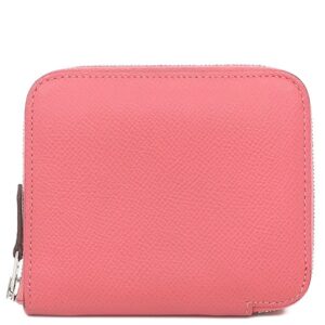 エルメス HERMES コインケース アザップ シルクイン コンパクト ヴォーエプソン ローズアザレ シルバー金具 ピンク D 【中古】中古品