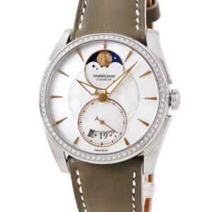 パルミジャーニ・フルリエ PARMIGIANI FLEURIER トンダ メトロポリタン セレーヌ PFC283-0063300-HC612 ダイヤ シェル レディース 腕時計自動巻き ホワイト 【中古】