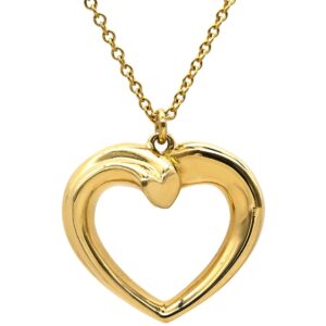 ティファニー Tiffany & Co ネックレス テンダネス ハート イエローゴールド T＆Co. 18K 18金 750 YG パロマピカソ 【中古】中古美品