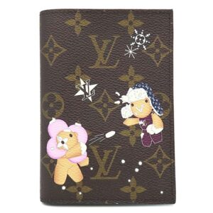 ルイヴィトン LOUIS VUITTON パスポートケース クーヴェルテュール パスポール NM レザー モノグラムキャンバス モノグラム×アズールフロスト ヴィヴィエンヌ ホリデー 2024 M12237 RFID 【箱】 【中古】