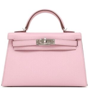 エルメス HERMES 2WAYバッグ ミニケリードゥ 外縫い ヴォーエプソン モーヴシルベストル シルバー金具 ショルダー U刻印 【保存袋】 【中古】