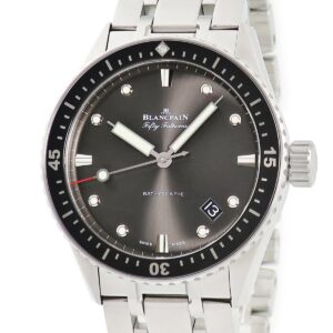 ブランパン BLANCPAIN フィフティ ファゾムス バチスカーフ 5000-1110-B52A メテオグレー 逆回転防止ベゼル メンズ 腕時計自動巻き グレー 【中古】