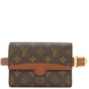 ルイヴィトン LOUIS VUITTON ウエストバッグ ポシェット アルシュ モノグラムキャンバス モノグラム ゴールド金具 茶 M51975 MI0968(バッグ)/CI0937(ベルト) 【中古】