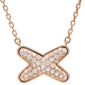 ショーメ CHAUMET ネックレス ジュ ドゥ リアン ダイヤ ペンダント ピンクゴールド 750 18K PG ブリリアントカット 083221 【中古】新品同様品