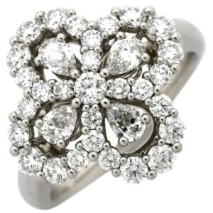 ハリーウィンストン Harry Winston リング 指輪 ミニループ フルモチーフ リング プラチナシルバー 33石 ダイヤモンド 8.5号 FRDPRP1ML4C-050 【箱】 【中古】中古美品