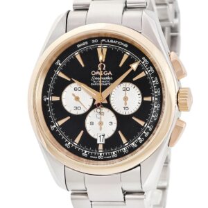 オメガ OMEGA シーマスター アクアテラ 2008 北京オリンピック 221.20.42.40.01.001 K18RG×SS コンビ 限定 メンズ 腕時計自動巻き ブラック 【中古】