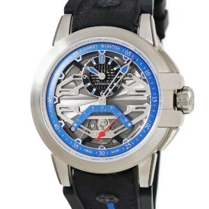 ハリーウィンストン Harry Winston プロジェクト Z15 OCEASR42ZZ001 シースルーバック レトログラード 限定 メンズ 腕時計自動巻き グレー 【中古】