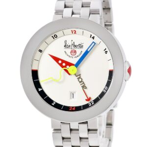 アランシルベスタイン ALAIN SILBERSTEIN ロンド GMT OG11 ホワイト デイト シースルーバック 限定 メンズ 腕時計自動巻き ホワイト 【中古】