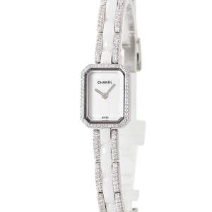 シャネル CHANEL プルミエール H2146 K18WG×セラミック コンビ 純正ダイヤ ホワイト 白 レディース 腕時計クオーツ ホワイト 【中古】中古美品
