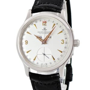 ジャガールクルト JAEGER LECOULTRE マスターデイト トリプルカレンダー 140.6.87 マスターカレンダー Pt950無垢 メンズ 腕時計自動巻き シルバー 【中古】中古美品