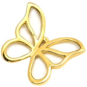 ティファニー Tiffany & Co ペンダントトップ バタフライ イエローゴールド T&Co. Au750 18K 18金 蝶々 アニマルモチーフ 【中古】中古美品