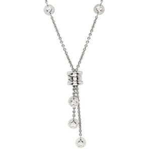 ブルガリ BVLGARI ネックレス ビーゼロワン エレメントネックレス ダイヤモンド ホワイトゴールド B-zero1 750WG ダイヤ 10P 10粒 【中古】