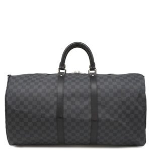 ルイヴィトン LOUIS VUITTON ボストンバッグ キーポル バンドリエール 55 ダミエグラフィットキャンバス ダミエグラフィット シルバー金具 タグ欠品 N41413 MB2151 【中古】