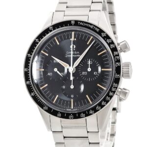 オメガ OMEGA スピードマスター ファースト オメガ イン スペース 310.30.40.50.06.001 黒 記念モデル メンズ 腕時計手巻き ブラック 【中古】