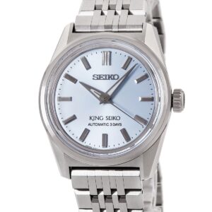 セイコー SEIKO キングセイコー KSK SDKS027 6R51-00B0 新品同様 サックスブルー アイビールック メンズ 腕時計自動巻き ブルー 【中古】新品同様品