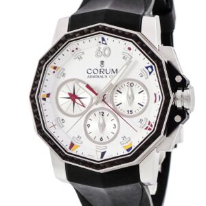 コルム CORUM アドミラルズカップ チャレンジ44 スプリットセコンド クロノ 986.691.11/F371 AA92 限定 メンズ 腕時計自動巻き ホワイト 【中古】中古美品