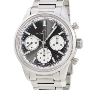 ノルケイン NORQAIN フリーダム 60 クロノ 40mm N2201S22C/T221/201SG 新品同様 アンスラサイトグレー メンズ 腕時計自動巻き グレー 【中古】