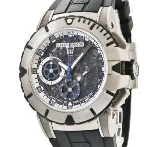 ハリーウィンストン Harry Winston オーシャン スポーツ クロノグラフ OCSACH44ZZ002 スケルトン ザリウム デイト メンズ 腕時計自動巻き ブラック 【中古】