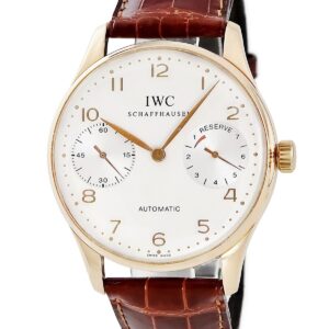 IWC IWC ポルトギーゼ オートマティック 2000 IW500004 K18RG無垢 ローズゴールド アラビア 限定 メンズ 腕時計自動巻き シルバー 【中古】中古美品