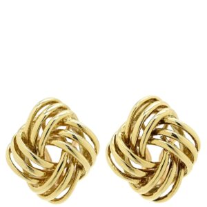 ティファニー Tiffany & Co イヤリング ツイスト ノット イエローゴールド T＆Co. 14K 14金 クリップタイプ ヴィンテージ 【中古】中古美品