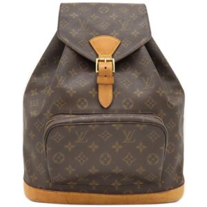 ルイヴィトン LOUIS VUITTON リュック・デイパック モンスリGM モノグラムキャンバス モノグラム ゴールド金具 バックパック 茶 M51135 MI1929 【中古】