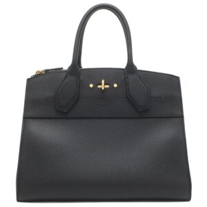 【★3％OFFクーポン】ルイヴィトン LOUIS VUITTON 2WAYバッグ シティ スティーマーMM レザー ノワール ゴールド金具 黒 ハンドバッグ ショルダー M51897 DU0250 【中古】中古品