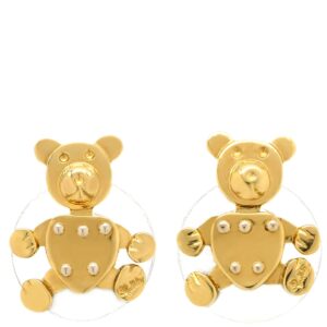 ポメラート Pomellato ピアス オルセット ピアス クマモチーフ イエローゴールド Au750 18K 18金 YG キャッチ他社品 【中古】