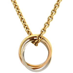 カルティエ Cartier ネックレス ベビー トリニティ イエローゴールド×ホワイトゴールド×ピンクゴールド スリーカラー Au750 18K 18金 ヴィンテージ B7006600 【箱】 【中古】