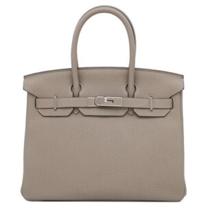 エルメス HERMES ハンドバッグ バーキン30 トゴ グリアスファルト シルバー金具 グレージュ D 【保存袋】 【中古】中古美品