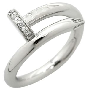 カルティエ Cartier リング 指輪 ジュストアンクル ダイヤ ホワイトゴールド #51(JP11) 750 18K WG 11号 B4092700 【中古】
