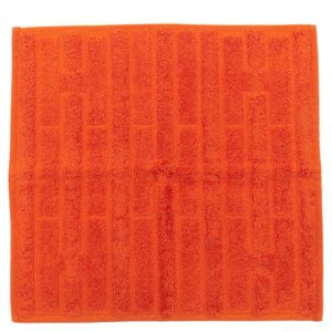 エルメス HERMES タオル ラビリンス タオルハンカチ コットン オレンジ 新品 未使用 Hロゴ ハンドタオル 綿100% 【箱】 【中古】