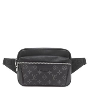 【★3％OFFクーポン】ルイヴィトン LOUIS VUITTON ボディバッグ バムバッグ アウトドア タイガ モノグラムエクリプス ブラック シルバー金具 黒 タイガラマ ショルダー M30245 PL2129 【中古】中古美品