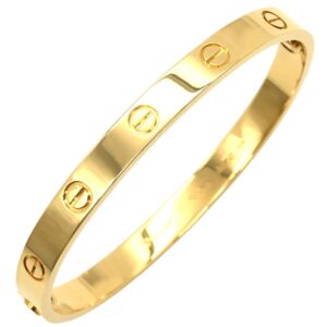 カルティエ Cartier ブレスレット LOVE ラブブレス 旧型 イエローゴールド #17 750 18K 18金 バングル ドライバーなし 【中古】