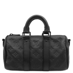 ルイヴィトン LOUIS VUITTON 2WAYバッグ キーポル バンドリエール 25 レザー トリヨンレザー ノワール ブラック金具 黒 ショルダー ミニボストン M20900 RFID 【中古】
