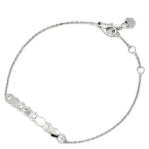 ショーメ CHAUMET ブレスレット ビー ドゥ ショーメ ダイヤモンド ホワイトゴールド ビーマイラブ ハニカム 18K 084850 【中古】中古美品