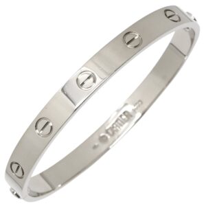 カルティエ Cartier ブレスレット LOVE ラブブレスレット 旧型 ホワイトゴールド #17 クラシックモデル 750WG 18K 18金 バングル 【保証書】 【中古】新品同様品