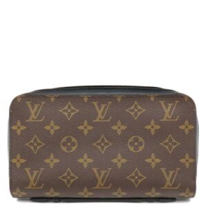 ルイヴィトン LOUIS VUITTON 長財布 ジッピーXL モノグラムマカサー モノグラムマカサー シルバー金具 黒 ラウンドファスナー トラベルケース M61506 CA3186 【中古】